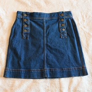 Loft sailor denim skirt, size 0